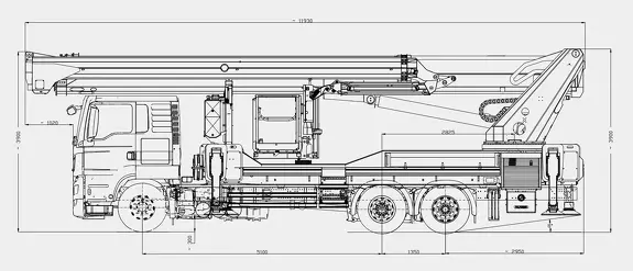 Габаритные размеры Palfinger P 570