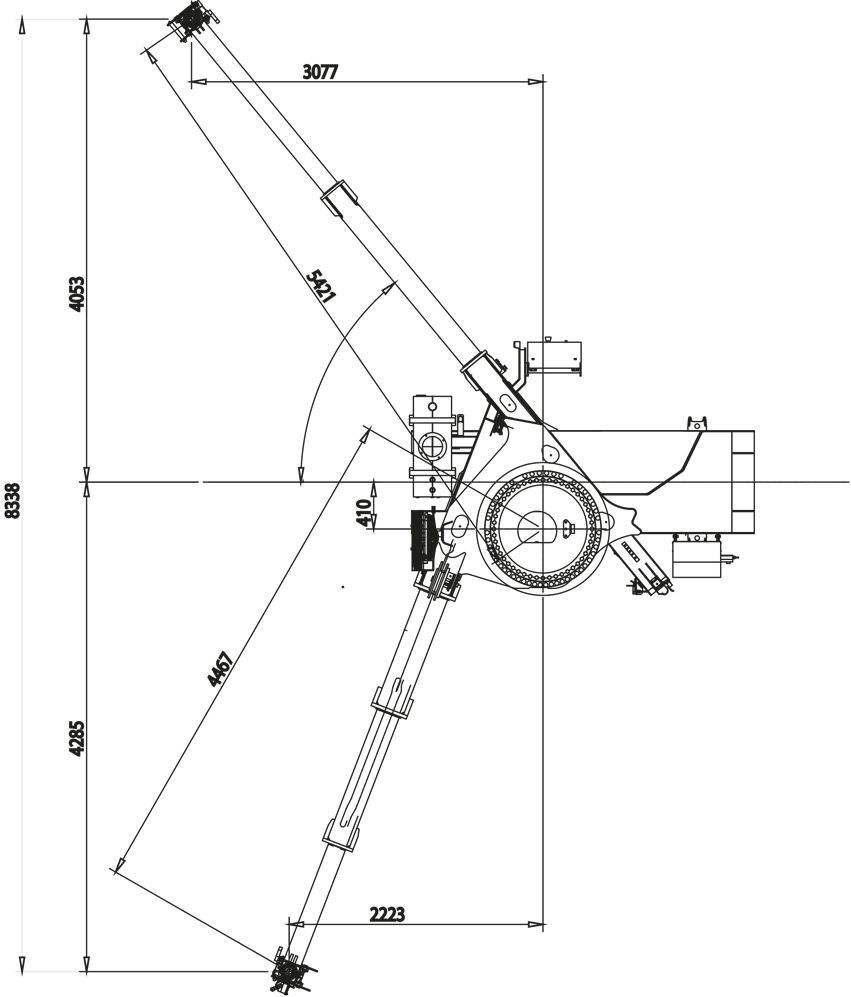 Габаритные размеры КМУ Effer 685