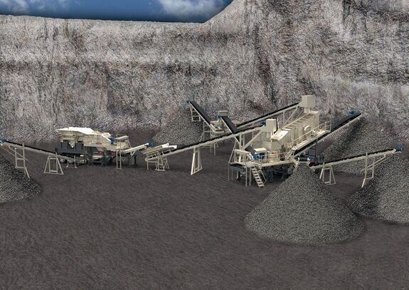 Аренда дробильно-сортировочного комплекса Terex MPS WJ1175+WC1000LS