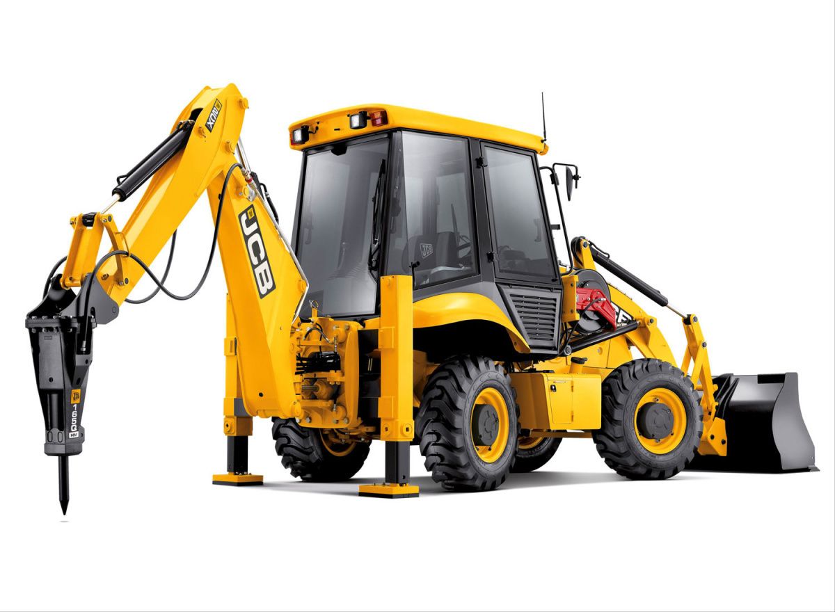 Экскаватор-погрузчик с гидромолотом JCB 3CX