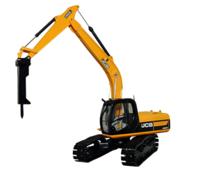 Гусеничный экскаватор с гидромолотом JCB JS 330