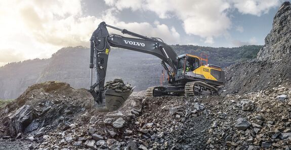 Аренда гусеничного экскаватора VOLVO EC550E