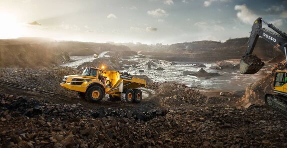 Аренда самосвала VOLVO A45G