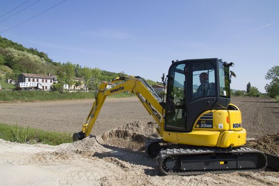 Аренда мини-экскаватора Komatsu PC35MR-5