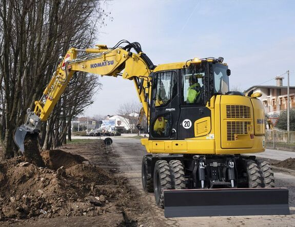 Аренда колесного экскаватора Komatsu PW98MR-11