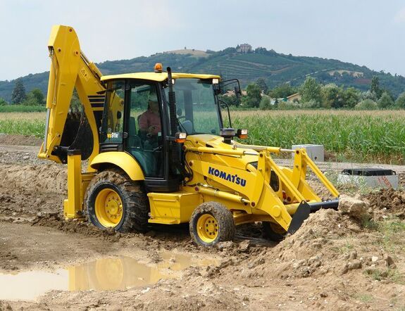 Аренда экскаватора погрузчика Komatsu WB91R-5