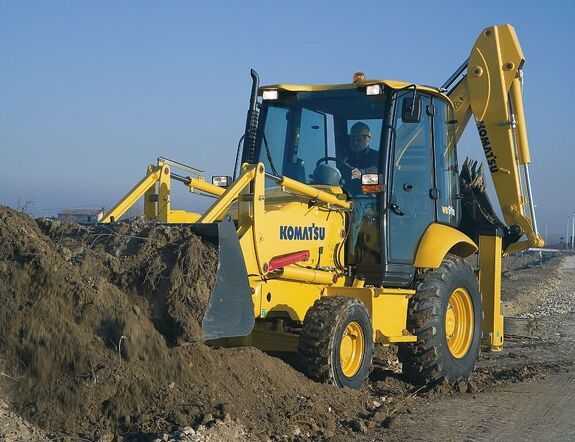 Аренда экскаватора погрузчика Komatsu WB91R-5